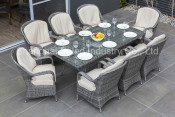 Patio Table and Chair Garden Leisure Rattan Furniture Outdoor Wicer Dining Set (PAD-1410)