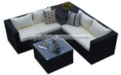 Patio Wicker Outdoor, Garden Furniture Rattan Sofa (PAS-1408)
