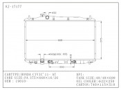 Performance Cooling Auto Radiator for Honda Civic 1.8/2.4' 12- at