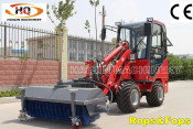 Perkins Engine Mini Loader (HQ908) with Road Sweeper