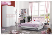 Pink Kids Bedroom Set (JB-9039)