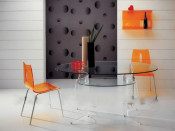 Plastic Dining Chair and Table for Home