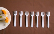 Plastic Fork PP Fork Mini Plastic Fork