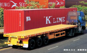 Platbed Semi Trailer for 40ft Container