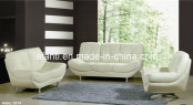Popular, Comfortable Living Room Furniture White Leather Sectional Sofa (877)