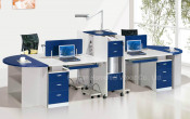 Popular Office Workstation with Side Cabinet and Fixed Pedestal (HF-YT007)