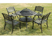 Popular Selling Outdoor Garden Furniture Cast Aluminum Barbeque Furniture (SZ215; SD515)