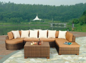 Professional Rattan Furniture Outdoor Sofa Set (S0047)