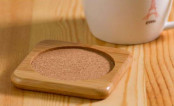 Promotional Bamboo Cup Coaster / Bamboo Coffee Cup Mat