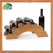 Rainbow Shaped Bamboo Wine Stand / Wine Display Holder