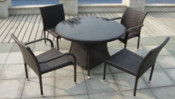 Rattan Dining Chair /Outdoor Furniture/Wicker Chair (PAD-079C)
