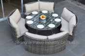 Rattan Furniture Patio Furniture Outdoor Wicker Dining Table and Chair (PAD-1411)