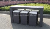 Rattan Garden Outdoor Wicker Patio Bar Set (PA-3178)