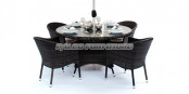 Rattan Garden Patio Wicker Outdoor Dining Chair Fueriture Set (PAD-1290)