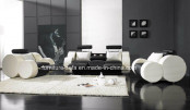 Recliner High Density Sponge Import Top Leather Sofa (SF63B)