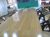 Reconsolidated Bamboo Working Station Meeting Table