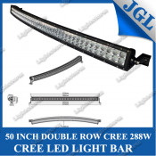 Rigid Industries Style Camber CREE LED Light Bar, 50" 288W off Road LED Driving Lights, RDS-Series Curve/Arc Shaped Dual Row CREE Work Light Bar LED