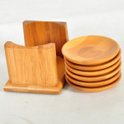 Round Custom Bamboo Products Coaster for Tableware