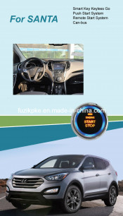 Santa Entry Keyless Go Smart Key Push Button Remote Start Can-Bus Alarm for Hyundai