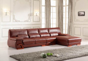 Simple Design Modern Furniture Home Top Leather Sofa (S020)