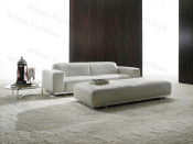 Simple White Leather Sofa Bed (JP-sf-317)
