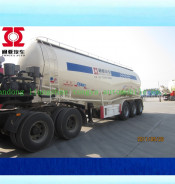 Single Compartment 28 Cubic Bulk Cement Tanker Semi Trailer