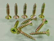 Single Flat Head Chipboard Screw with Nibs