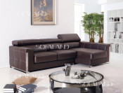 Sliding Italy Leather Sofa (855)