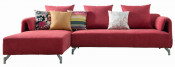 Small Corner Sofa for Living Room, Modern Fabric Corner Sofa