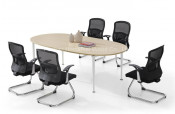 Small Modern Oval Boardroom Meeting Tables (HF-DO009)