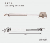 Sofa Fitting, Gas Spring for Cabinet, Adjustable Gas Spring, (29010250)