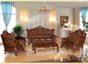 Sofa Furniture Leather Sofa in Living Room (sql-996)