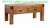 Solid Oak Coffee Table with Drawers/Coffee Table/Wooden Furniture
