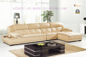 Solid Wood Home/Living Room Furniture Leather Corner/Sectional Sofa (902)