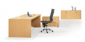 Solid Wood Veneer Manager Desk (OWCT8003-18)