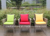 Space Saving Round Wicker Chairs 8004AC