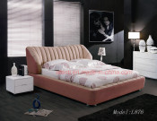 Square Double Bed Modern Bedroom Furniture (L876)