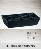 Square Plastic Furniture Part, Sofa Leg (14080102)
