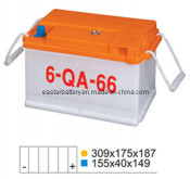 Starting Dry Charged DIN6612V 66ah Vehicle Battery