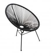 Steel Rattan Outdoor Chair (RC-06061)