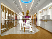 Store Shelf for Ladies Garment Shop with Brass Color