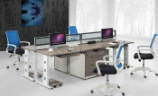 Straight Office Workstation Office Desk with Office Partition (HF-CE004)