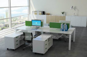 Straight Office Workstation with Desk Partition Screen (HF-YZLB07)
