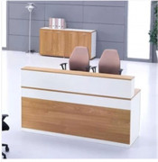 Stylish Acrylic Office Curved Reception Desk Hx13