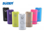 Suoer Colorful 2 USB 5000mAh Power Bank Portable Battery Charger Mobile Charger (A8)
