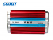 Suoer High Power 2000W Car Amplifier Car Audio Amplifier (NB-6118)