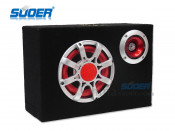 Suoer Lr Car Subwoofer Speaker 6 Inch Square Car Audio Subwoofer Leather Car Big Bass Subwoofer (Leather-6 Inch-Square-LR)