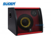 Suoer Red Leather Car Subwoofer 10 Inch Car Speaker Subwoofer Trapezoid Subwoofer (Disen-Red Leather-10 Inch-Trapezoid-1018)