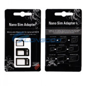 Super 3 in 1 Nano SIM to Micro SIM Card Adapter (IP5G-038)