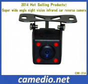 Super Wide Angle Night Vision Infrared Car Reverse Camera 2014 Hot Selling Products